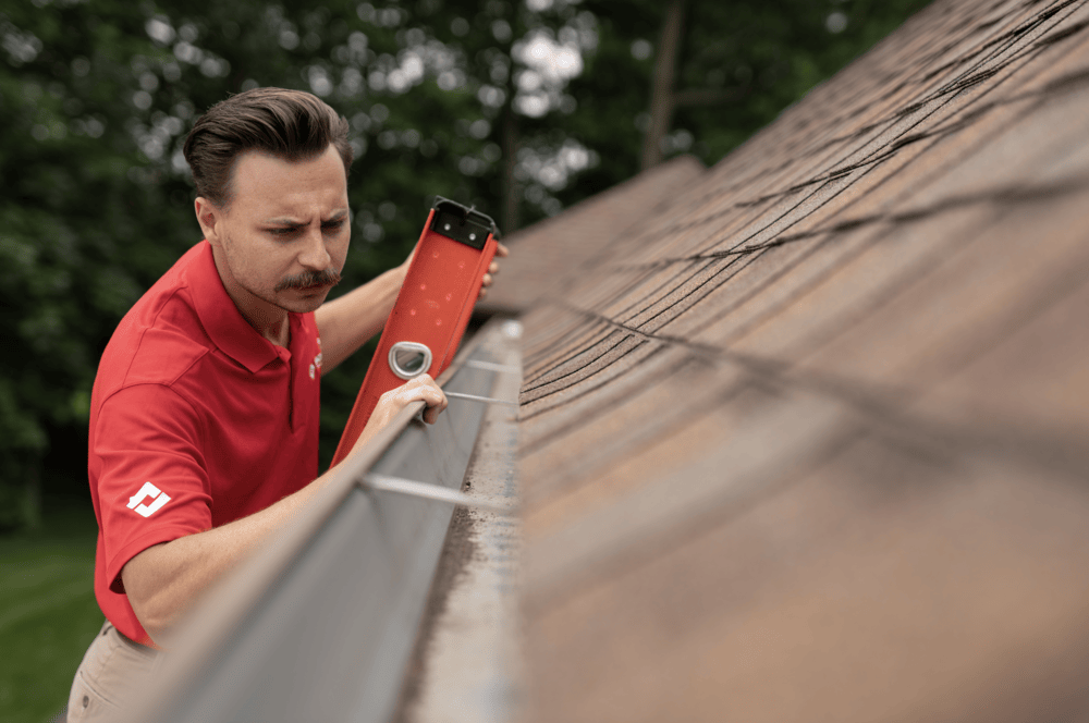 Victors Home Solutions performing a gutter inspection
